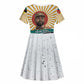 Samora Machel Kid Short Sleeve Dress Radiant Sunburst Bold Anti-Colonial Quote Mozambique Liberation - African Revolutionary Art - African Pride