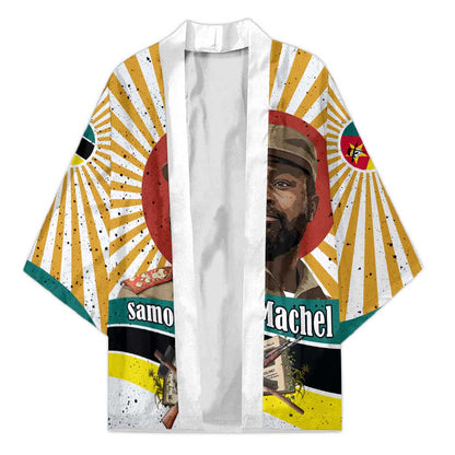 Samora Machel Kimono Radiant Sunburst Bold Anti-Colonial Quote Mozambique Liberation - African Revolutionary Art - African Pride