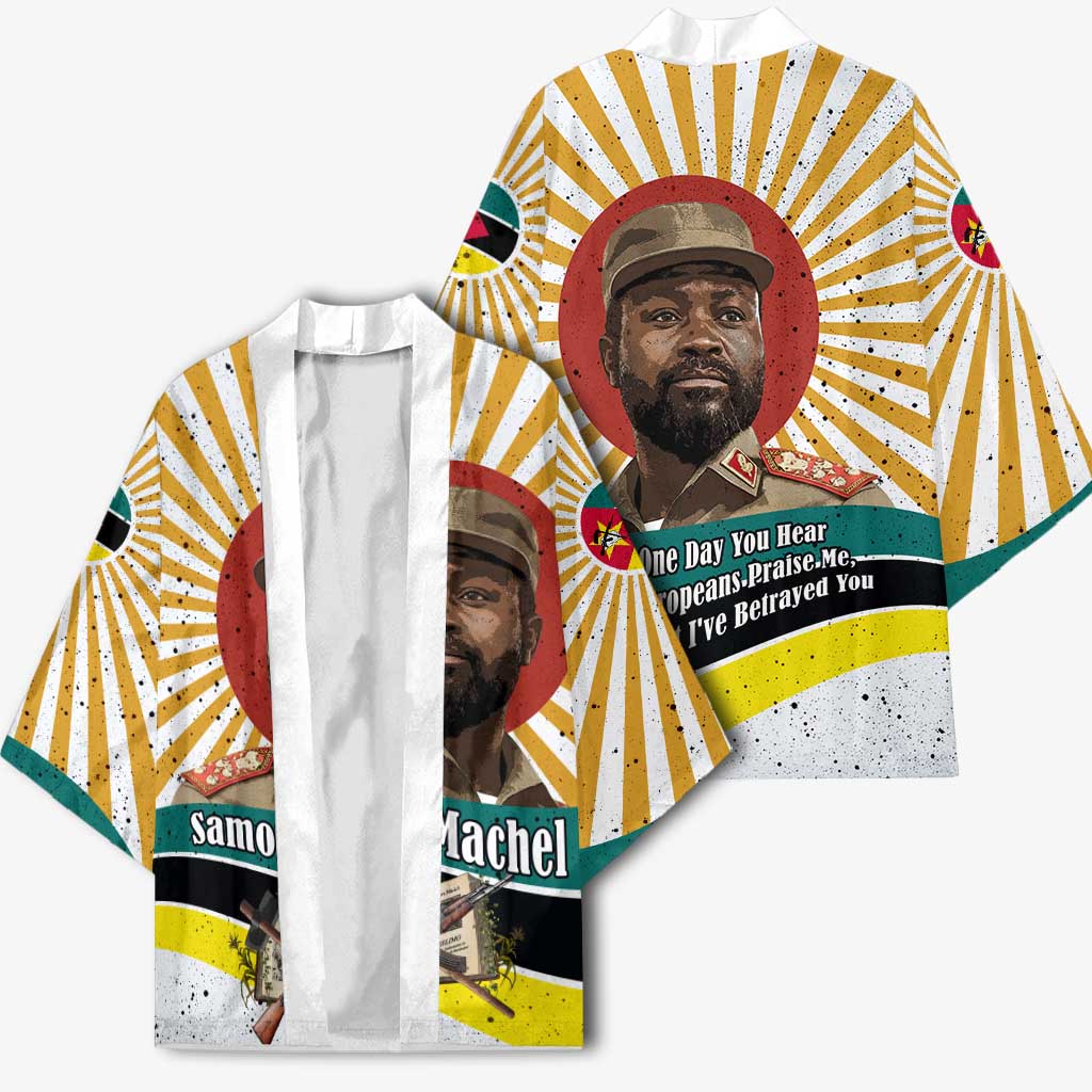 Samora Machel Kimono Radiant Sunburst Bold Anti-Colonial Quote Mozambique Liberation - African Revolutionary Art - African Pride
