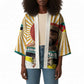 Samora Machel Kimono Radiant Sunburst Bold Anti-Colonial Quote Mozambique Liberation - African Revolutionary Art - African Pride