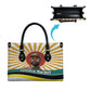 Samora Machel Leather Bag Radiant Sunburst Bold Anti-Colonial Quote Mozambique Liberation - African Revolutionary Art - African Pride