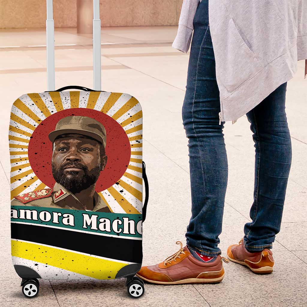 Samora Machel Luggage Cover Radiant Sunburst Bold Anti-Colonial Quote Mozambique Liberation - African Revolutionary Art - African Pride