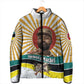 Samora Machel Padded Jacket Radiant Sunburst Bold Anti-Colonial Quote Mozambique Liberation - African Revolutionary Art - African Pride