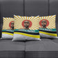 Samora Machel Pillow Cover Radiant Sunburst Bold Anti-Colonial Quote Mozambique Liberation - African Revolutionary Art - African Pride