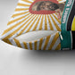 Samora Machel Pillow Cover Radiant Sunburst Bold Anti-Colonial Quote Mozambique Liberation - African Revolutionary Art - African Pride
