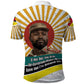 Samora Machel Polo Shirt Radiant Sunburst Bold Anti-Colonial Quote Mozambique Liberation - African Revolutionary Art - African Pride