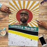 Samora Machel Puzzle Radiant Sunburst Bold Anti-Colonial Quote Mozambique Liberation - African Revolutionary Art - African Pride