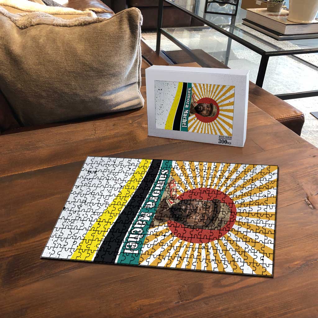 Samora Machel Puzzle Radiant Sunburst Bold Anti-Colonial Quote Mozambique Liberation - African Revolutionary Art - African Pride