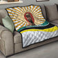 Samora Machel Quilt Radiant Sunburst Bold Anti-Colonial Quote Mozambique Liberation - African Revolutionary Art - African Pride