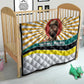 Samora Machel Quilt Radiant Sunburst Bold Anti-Colonial Quote Mozambique Liberation - African Revolutionary Art - African Pride