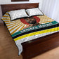 Samora Machel Quilt Bed Set Radiant Sunburst Bold Anti-Colonial Quote Mozambique Liberation - African Revolutionary Art - African Pride