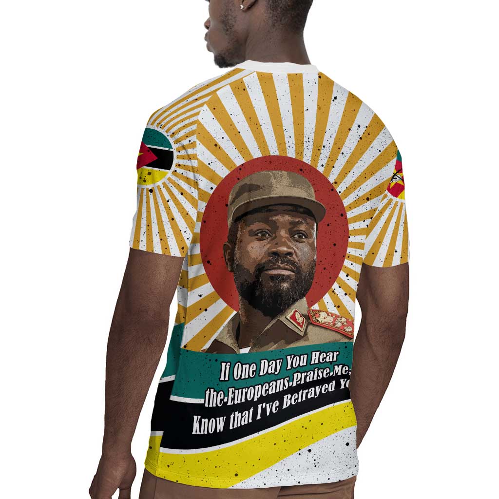 Samora Machel Rugby Jersey Radiant Sunburst Bold Anti-Colonial Quote Mozambique Liberation - African Revolutionary Art - African Pride