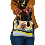 Samora Machel Shoulder Handbag Radiant Sunburst Bold Anti-Colonial Quote Mozambique Liberation - African Revolutionary Art - African Pride