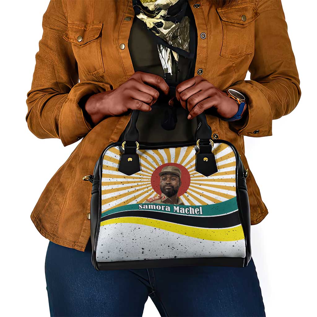 Samora Machel Shoulder Handbag Radiant Sunburst Bold Anti-Colonial Quote Mozambique Liberation - African Revolutionary Art - African Pride