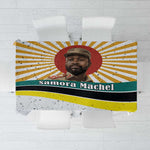 Samora Machel Tablecloth Radiant Sunburst Bold Anti-Colonial Quote Mozambique Liberation - African Revolutionary Art - African Pride