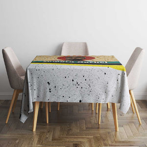 Samora Machel Tablecloth Radiant Sunburst Bold Anti-Colonial Quote Mozambique Liberation - African Revolutionary Art - African Pride