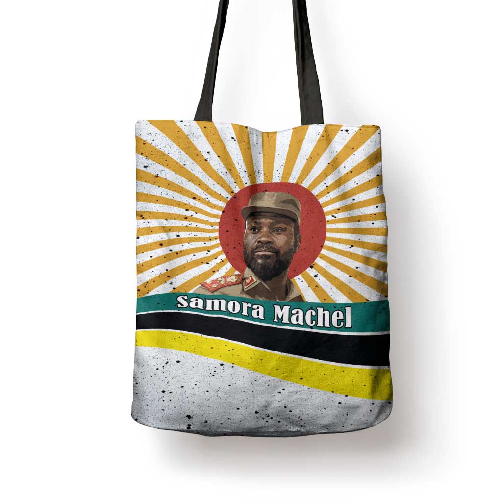 Samora Machel Tote Bag Radiant Sunburst Bold Anti-Colonial Quote Mozambique Liberation - African Revolutionary Art - African Pride