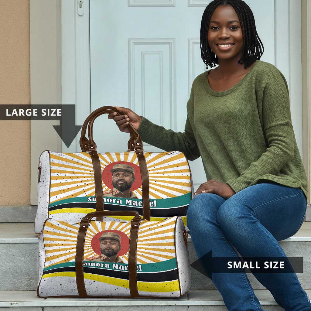 Samora Machel Travel Bag Radiant Sunburst Bold Anti-Colonial Quote Mozambique Liberation - African Revolutionary Art - African Pride