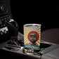 Samora Machel Tumbler Cup Radiant Sunburst Bold Anti-Colonial Quote Mozambique Liberation - African Revolutionary Art - African Pride