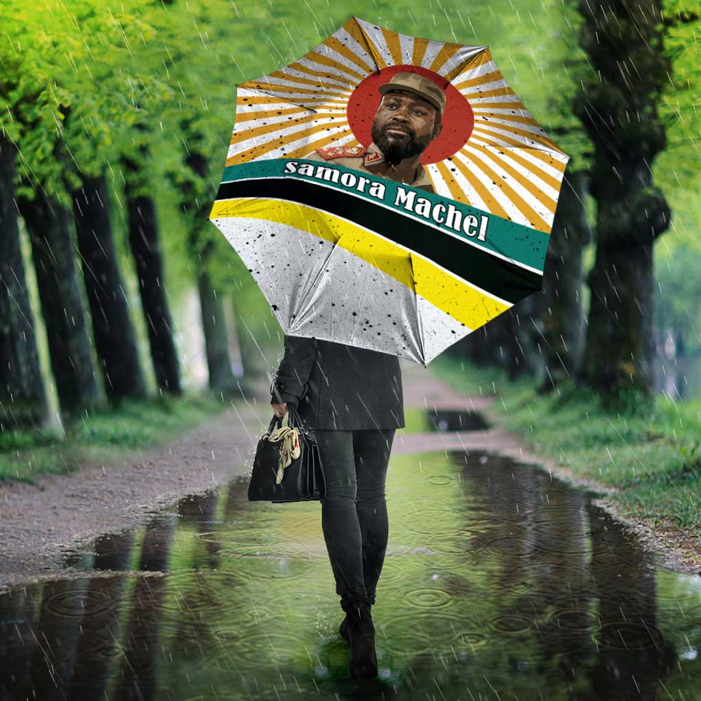 Samora Machel Umbrella Radiant Sunburst Bold Anti-Colonial Quote Mozambique Liberation - African Revolutionary Art - African Pride
