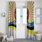 Samora Machel Window Curtain Radiant Sunburst Bold Anti-Colonial Quote Mozambique Liberation - African Revolutionary Art - African Pride