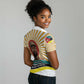 Samora Machel Women Polo Shirt Radiant Sunburst Bold Anti-Colonial Quote Mozambique Liberation - African Revolutionary Art - African Pride