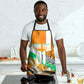 Personalized Ivory Coast Football Apron Elephant Mascot Flag - Comic Style Graphic