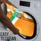 Personalized Ivory Coast Football Bathroom Set Elephant Mascot Flag - Comic Style Graphic