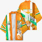 Personalized Ivory Coast Football Kimono Elephant Mascot Flag - Comic Style Graphic