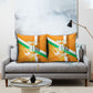 Personalized Ivory Coast Football Pillow Cover Elephant Mascot Flag - Comic Style Graphic