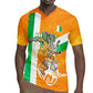 Personalized Ivory Coast Football Rugby Jersey Elephant Mascot Flag - Comic Style Graphic