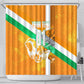 Personalized Ivory Coast Football Shower Curtain Elephant Mascot Flag - Comic Style Graphic