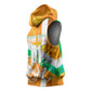 Personalized Ivory Coast Football Sleeveless Hoodie Elephant Mascot Flag - Comic Style Graphic
