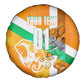 Personalized Ivory Coast Football Spare Tire Cover Elephant Mascot Flag - Comic Style Graphic