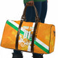 Personalized Ivory Coast Football Travel Bag Elephant Mascot Flag - Comic Style Graphic