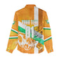 Personalized Ivory Coast Football Women Casual Shirt Elephant Mascot Flag - Comic Style Graphic