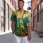 Sao Tome and Principe Baseball Jersey Tropical Island Bird and Cocoa Forest - African Pride