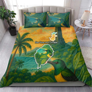 Sao Tome and Principe Bedding Set Tropical Island Bird and Cocoa Forest - African Pride