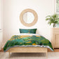Sao Tome and Principe Bedding Set Tropical Island Bird and Cocoa Forest - African Pride
