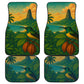 Sao Tome and Principe Car Mats Tropical Island Bird and Cocoa Forest - African Pride