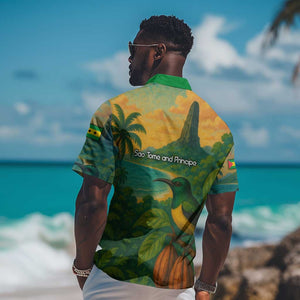 Sao Tome and Principe Hawaiian Shirt Tropical Island Bird and Cocoa Forest - African Pride
