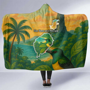 Sao Tome and Principe Hooded Blanket Tropical Island Bird and Cocoa Forest - African Pride