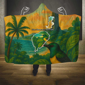 Sao Tome and Principe Hooded Blanket Tropical Island Bird and Cocoa Forest - African Pride