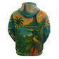 Sao Tome and Principe Hoodie Tropical Island Bird and Cocoa Forest - African Pride