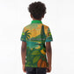 Sao Tome and Principe Kid Polo Shirt Tropical Island Bird and Cocoa Forest - African Pride