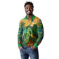 Sao Tome and Principe Long Sleeve Polo Shirt Tropical Island Bird and Cocoa Forest - African Pride