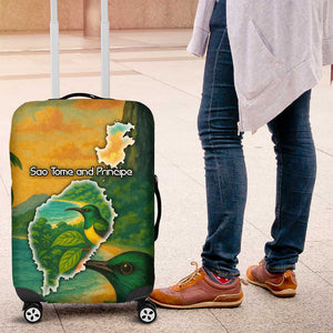 Sao Tome and Principe Luggage Cover Tropical Island Bird and Cocoa Forest - African Pride