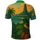 Sao Tome and Principe Polo Shirt Tropical Island Bird and Cocoa Forest - African Pride