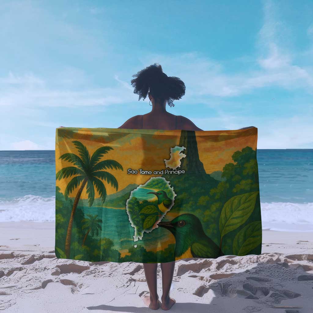 Sao Tome and Principe Sarong Tropical Island Bird and Cocoa Forest - African Pride