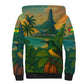 Sao Tome and Principe Sherpa Hoodie Tropical Island Bird and Cocoa Forest - African Pride